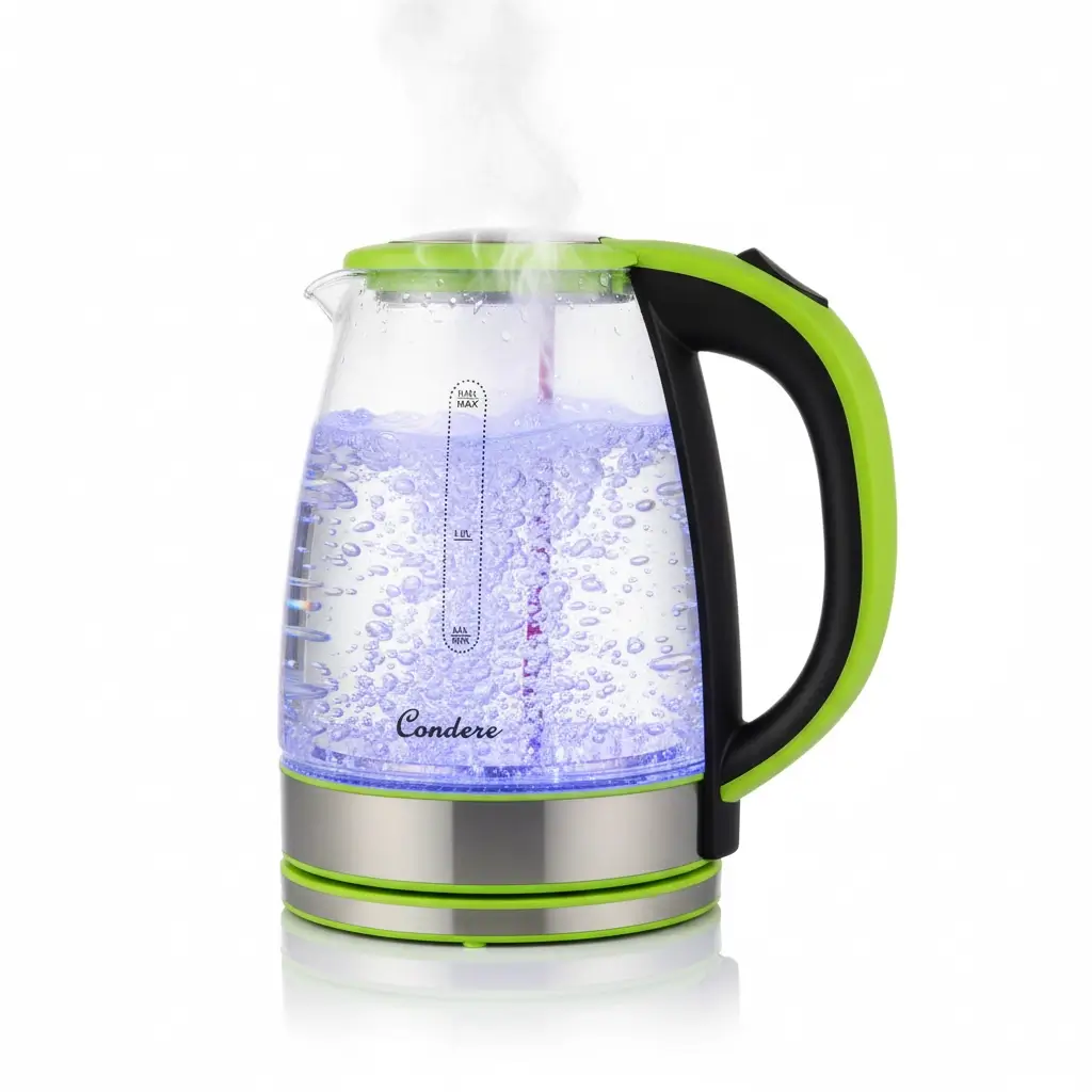 Condere Glass Electric Kettle (LX-3001) – Fast Boil Cordless Kettle